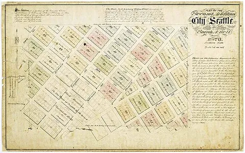 plat: a plot of land; a lot