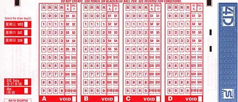 playslip: the form or ticket on which a lottery player selects from a list of numbers