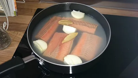 poach: to cook (something) in simmering or very hot liquid (usually water; sometimes wine, broth, or...