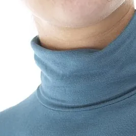 polo-neck: a high collar covering the neck