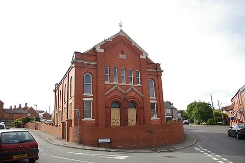 ponciau: a suburban village in Rhosllanerchrugog community, Wrexham borough county borough, Wales (OS grid...