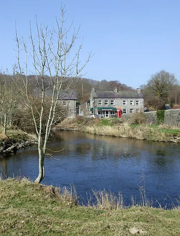 pont llanio: a hamlet in Ceredigion, Wales, with a bridge (Welsh pont) over the River Teifi (OS grid ref SN6556)