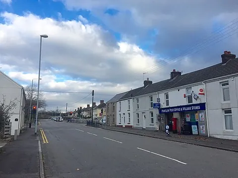 pontlliw: a village in Pontlliw and Tircoed community, City and County of Swansea, Wales (OS grid ref SN6101)
