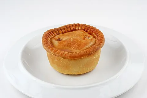 pork pie: a shortcrust pie containing chopped pork