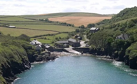port quin: a hamlet and cove in St Endellion parish, on the north coast of Cornwall, England (OS grid ref...