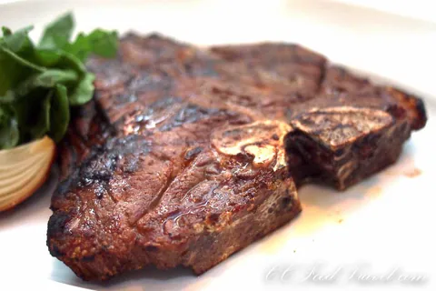 porterhouse: a cut of beef taken from the thick end of the short loin; it has a T-shaped bone and a large piece...
