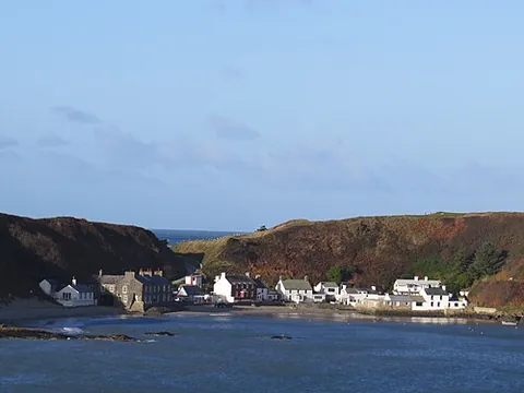 porthdinllaen: a small coastal village on a narrow promontory in Nefyn community, Lleyn Peninsula, Gwynedd, Wales...