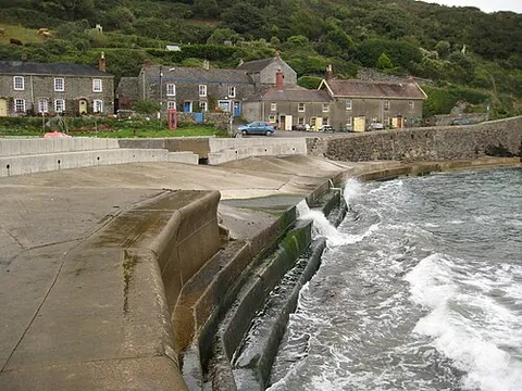 portholland: two coastal settlements, East Portholland in St Michael Caerhays parish and West Portholland in...