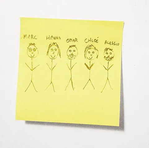 post-it: a post-it note