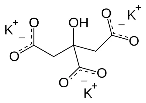 potassium citrate: a potassium salt of citric acid with the molecular formula K₃C₆H₅O₇