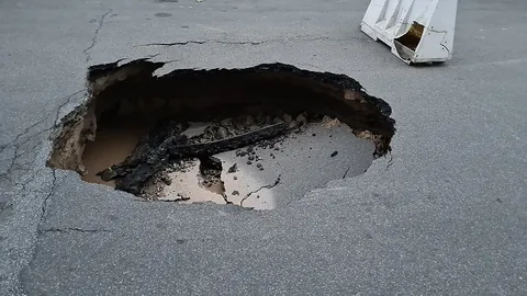 pothole: a shallow pit or other edged depression in a road's surface, especially when caused by erosion,...