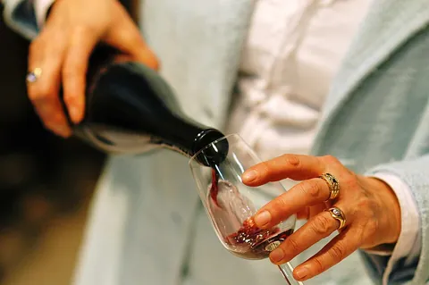 pour: to cause (liquid, or liquid-like substance) to flow in a stream, either out of a container or into...