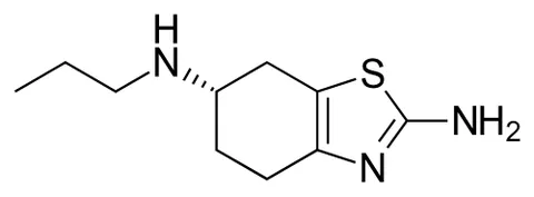 pramipexole: a dopamine agonist administered in the form of its dihydrochloride C₁₀H₁₇N₃S·2HCl to treat the...