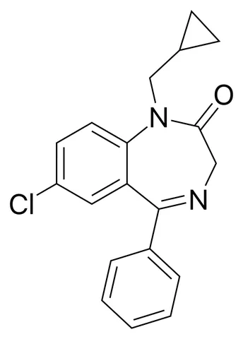 prazepam: a benzodiazepine drug with anxiolytic, anticonvulsant, sedative and skeletal muscle relaxant...