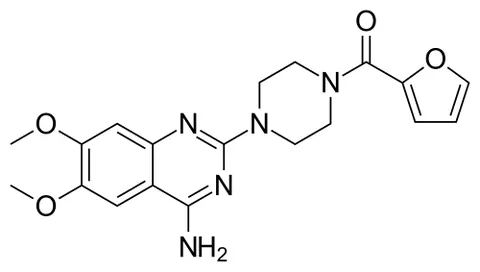 prazosin: an alpha-blocker used chiefly as a smooth muscle relaxant, especially in the treatment of...