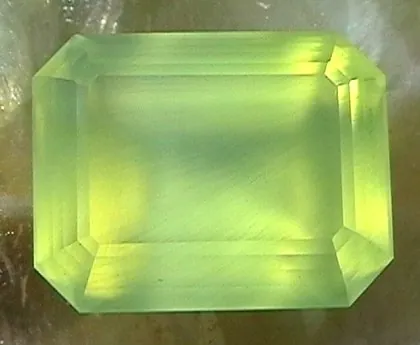 prehnite: a mineral, a basic calcium, aluminium and iron aluminosilicate, which occurs in stalactitic...