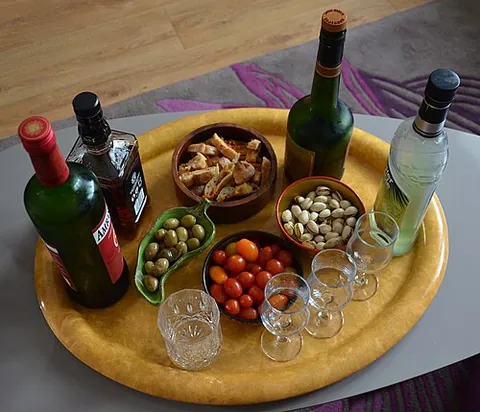 preprandial: occurring before a meal, especially dinner