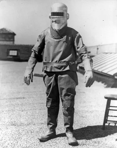 pressure suit: a sealed, full-body garment, usually with an attachable helmet, which maintains air pressure or...