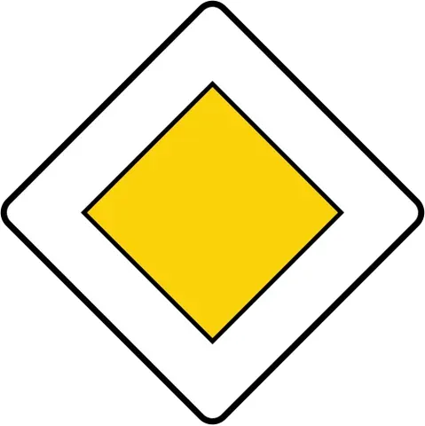 priority road: a road or street on which vehicles have priority (right of way) at all junctions