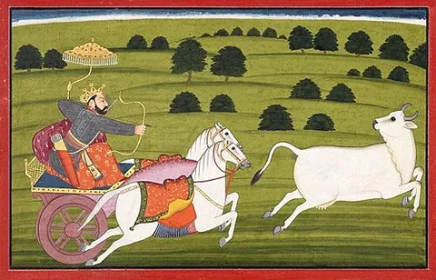 prithu: a descendant of Dhruva and an avatar of Lord Vishnu, from whom the Earth is named Prithvi