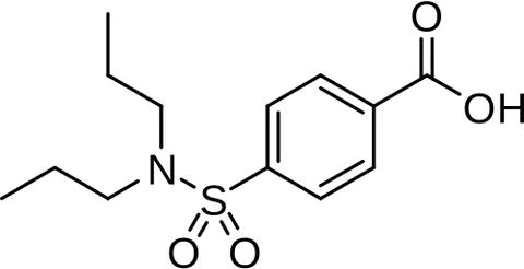 probenecid: a synthetic sulfur-containing compound which promotes increased excretion of uric acid and is used...