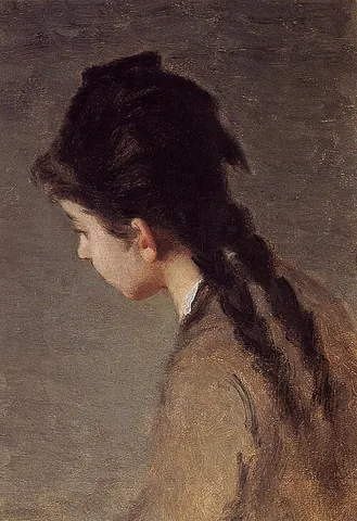 profil perdu: a view of the subject from partially behind, such that only one side of the face is visible