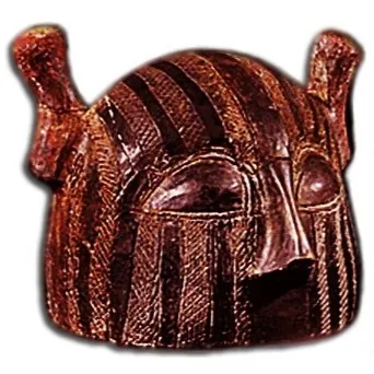 prosopomorphic: shaped like a face