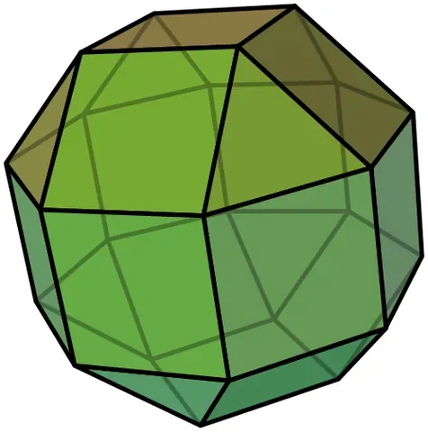 pseudo-rhombicuboctahedron: a convex polyhedron that resembles the rhombicuboctahedron but has a different arrangement of faces...