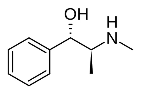 pseudoephedrine: a sympathomimetic alkaloid commonly used as a decongestant; a chemical compound, an isomer of...