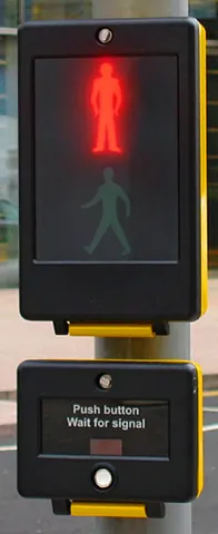 puffin crossing: a kind of pedestrian crossing with the lights controlling the pedestrians on the near side of the...