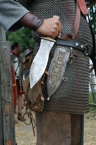 pugio: a dagger or poignard, especially the kind used by the Ancient Romans