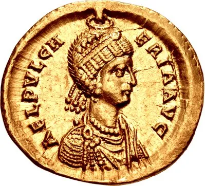 pulcheria: aelia Pulcheria (398/399–453), Empress of the Roman Empire from 414 to 453