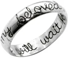 purity ring: a ring representing a religious vow to abstain from sexual intercourse until marriage