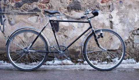 pushbike: a pedal bicycle, as distinguished from a motorized bicycle