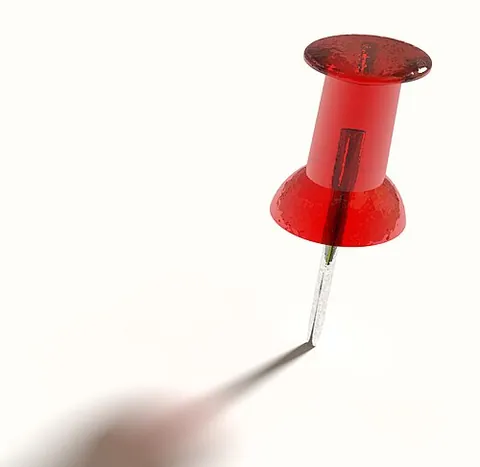 pushpin: a small pin with a head made for gripping with the fingers, to be pushed into a bulletin board so...