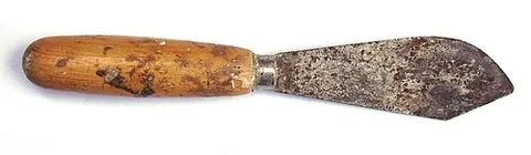putty knife: a hand tool with a flexible blade used by glaziers to apply putty to seal window panes to the frame...