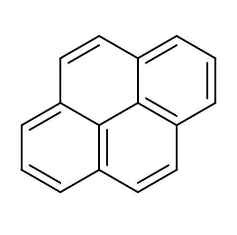 pyrene: a polycyclic aromatic hydrocarbon containing four fused benzene rings; first isolated from coal tar