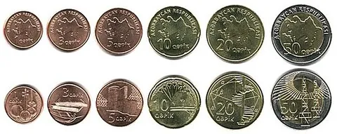 qapik: a unit of currency equivalent to a hundredth of an Azerbaijani manat