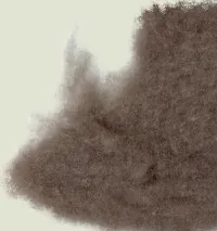 qiviut: the underwool of the Arctic muskox, used as a fibre