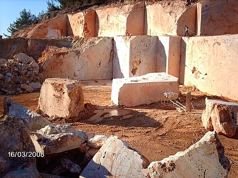 quarry: a site for mining stone, such as limestone, or slate