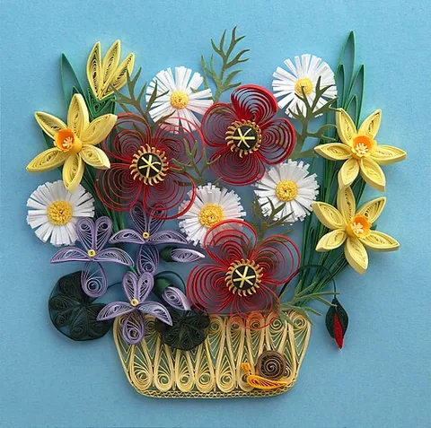quilling: a band of fluted muslin resembling a row of quills