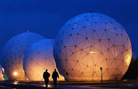 radar dome: a weatherproof enclosure used to protect a radar antenna