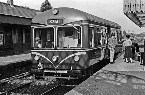 railbus: a lightweight passenger railway vehicle, similar in appearance to a bus