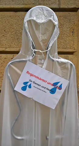 raincoat: a waterproof coat to be worn in the rain; (loosely) any coat or jacket with this purpose
