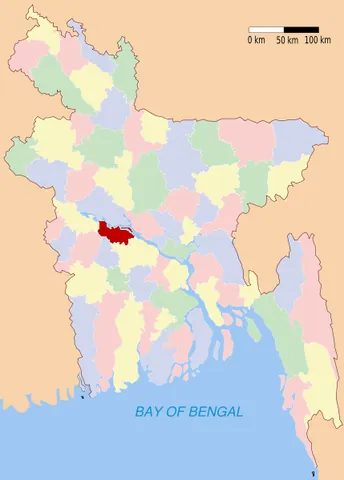 rajbari district: one of the thirteen districts in the Dhaka Division of Bangladesh