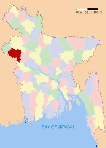 rajshahi district: one of the eight districts in the Rajshahi Division of Bangladesh