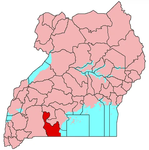 rakai: a district in south-central Uganda