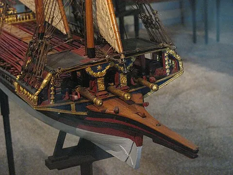 rambade: the raised platform above the main artillery in the bow of the type of galley used from the 15th to...