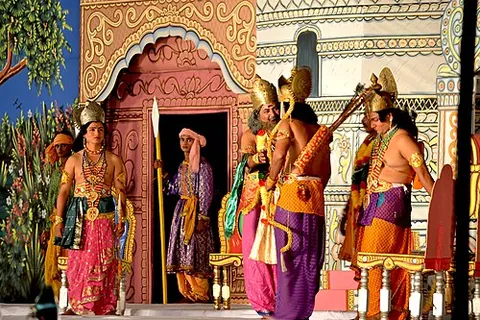 ramleela: the performance of the legend of Rāma during the festival of Dussehra