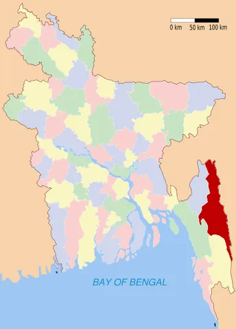 rangamati district: one of the eleven districts in the Chittagong Division of Bangladesh